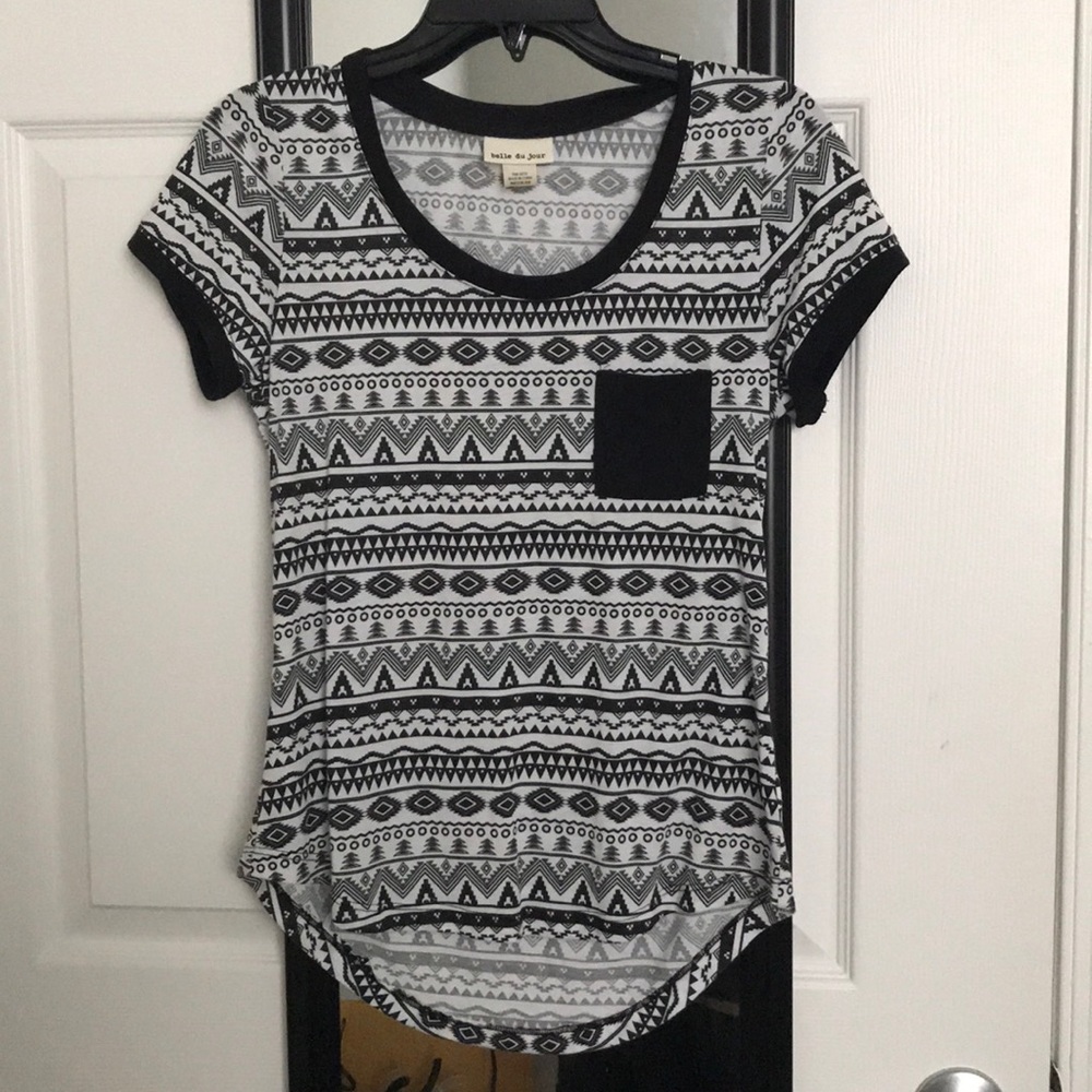 Black and white shirt